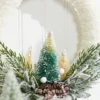 14"x10" Frosted Christmas Tree Wreath