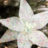 24” x 12" Green Sprinkles Candy Poinsettia Stem