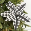 21” x 12" Harlequin Poinsettia Spray