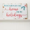 18" x 11" Home for the Holidays Wooden Sign