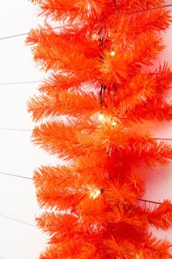 9' x 12" LED Orange Garland