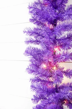 9' x 12" LED Purple Garland