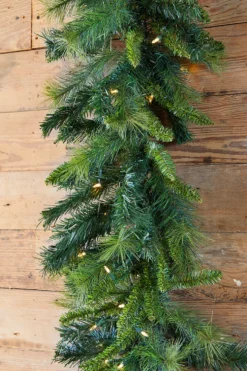 9' x 16" LED Royal Mix Garland Lighted Greenery