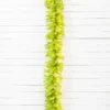 9' x 14" Lime Green Garland with LED Lights