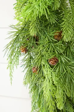 72" x 12" Natural Touch Mix Evergreen Garland