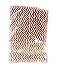 14" x 72" Red and Green Chevron Fabric Garland/Runner