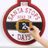 16" x 19" "Santa Stops Here" Wall Decor