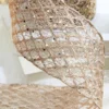 4" x 10 Yard Champagne Mesh Wired Ribbon