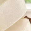 4" x 10 Yard Champagne Shimmer Glitter Ribbon