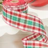 2.5" x 10 Yard Christmas Plaid Ribbon