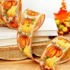 2.5" x 10 Yard Pumpkin & Gourd Ribbon