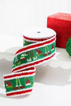 4" x 10 Yards Elf Hats/Legs Ribbon