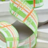 2.5" X 10 Yards Green Plaid Ribbon