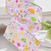 2.5" x 10 Yards Purple Bunny Eggs Ribbon