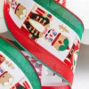 4" x 10 Yards Red/Green/White Nutcracker Ribbon