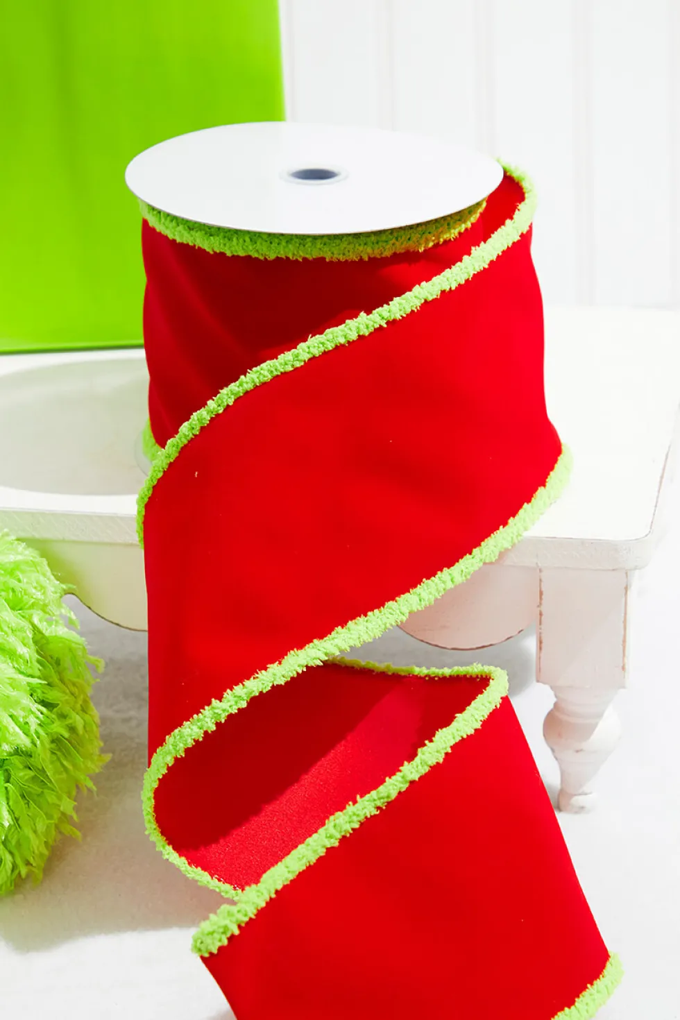 4" x 10 Yards Red Velvet Ribbon