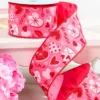 2.5" x 10 Yards Valentine Love Letter Ribbon