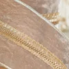 4" x 5 Yard Taupe Velvet Metallic Edge Ribbon