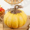 15" Yellow Metal Pumpkin
